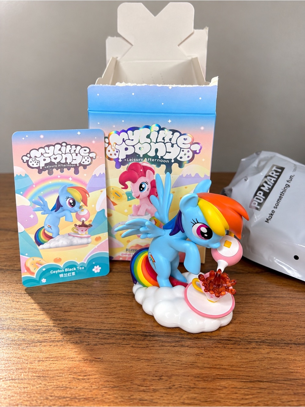 POP MART My Little Pony Rainbow Dash Ceylon Black Tea Figure🍒❤️